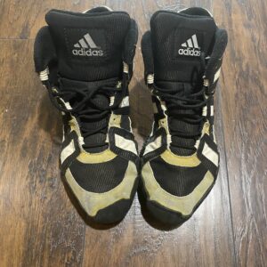 gold wrestling boots