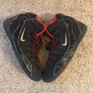 red and black nike 1995 takedown supreme wrestling shoes