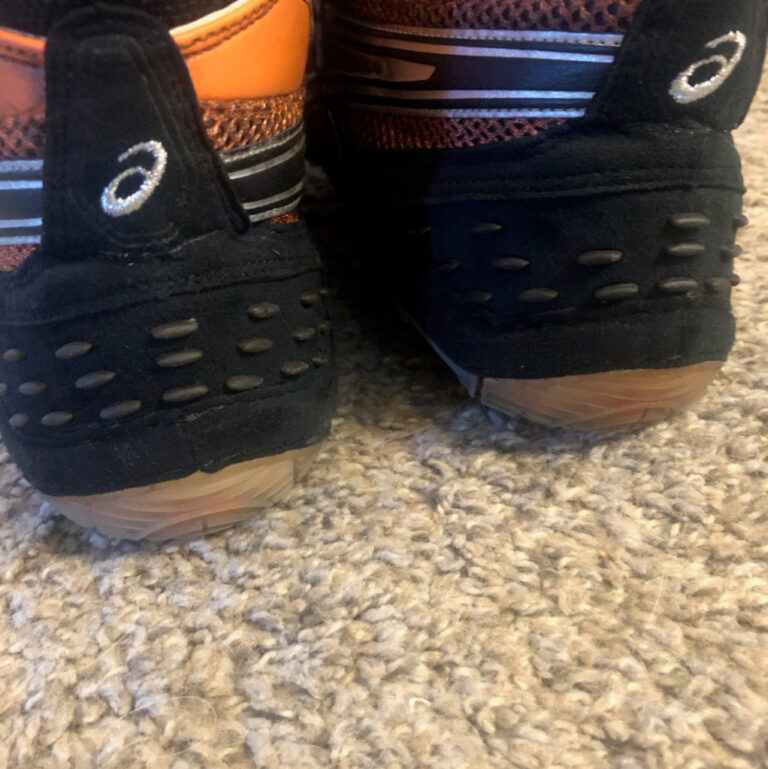 SAMPLE Asics Ultratek Wrestling Shoes Orange & Black