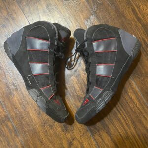 adidas black and red g response wrestling shoes