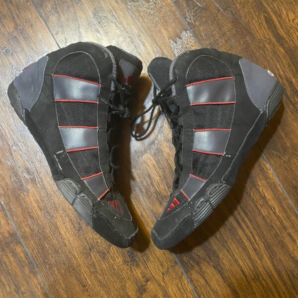 adidas black and red g response wrestling shoes