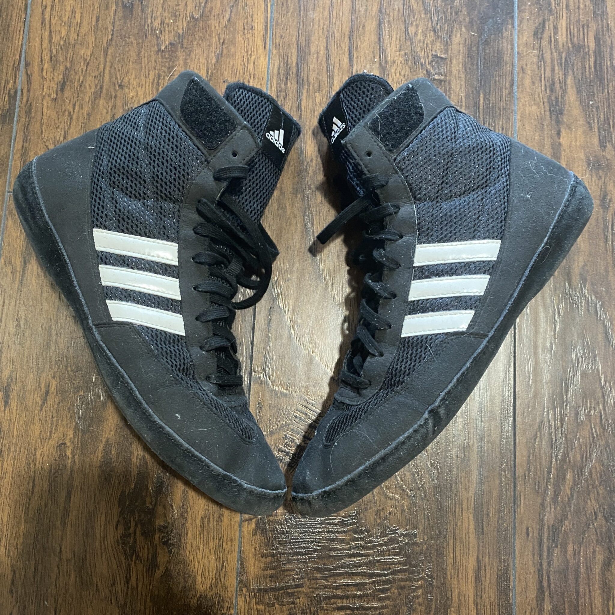 black and white adidas combat speed 4 wrestling shoes