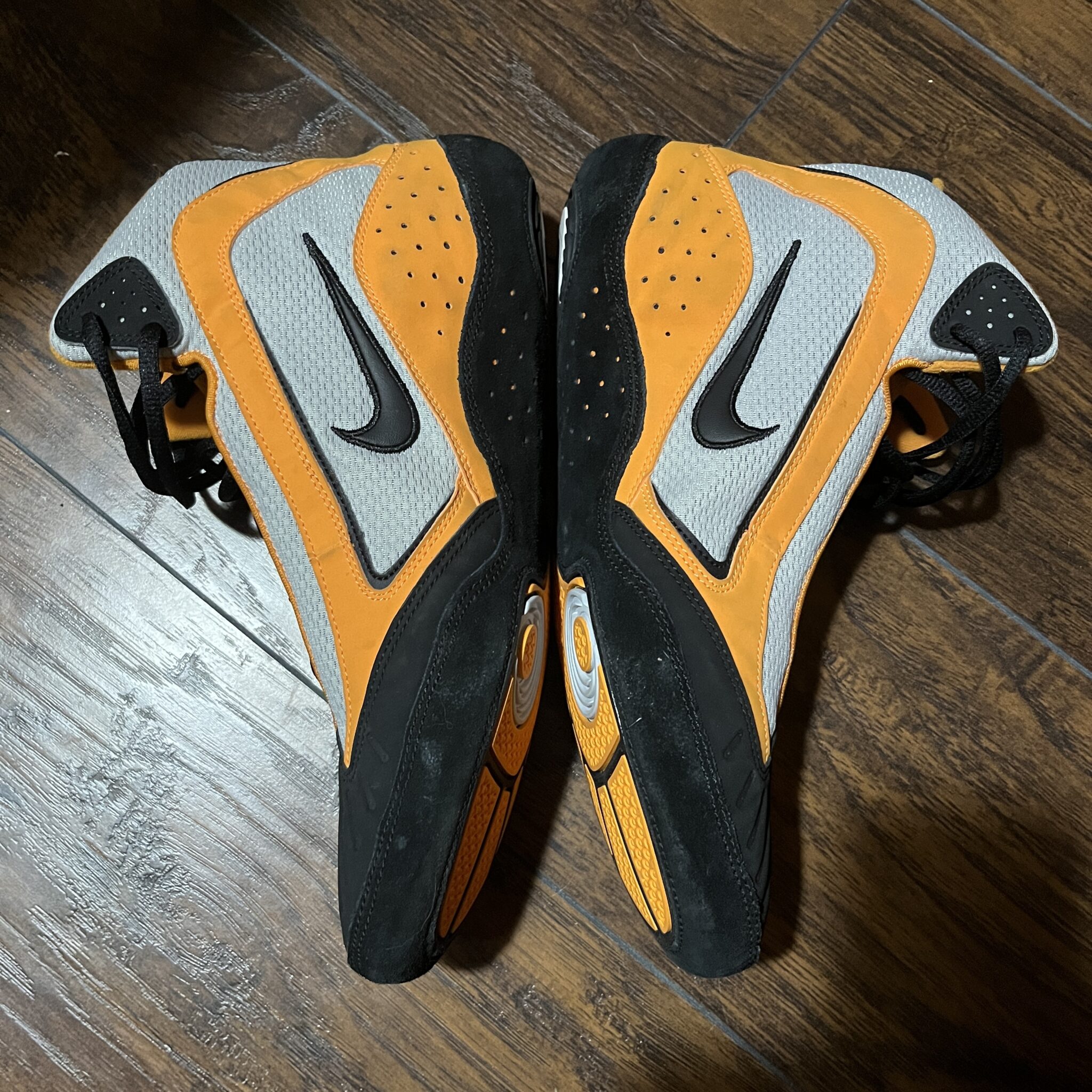 Nike Orange and Black Takedown 2 Wrestling Shoes Rare Wrestling Shoes