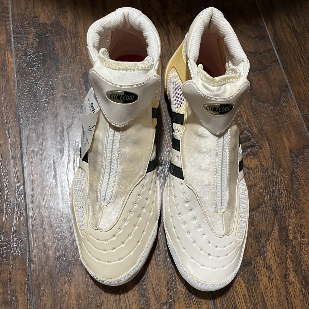 Adidas White Adistar Beijing Wrestling Shoes
