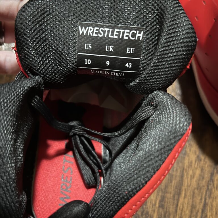 Wrestle Tech Red "Speedz" Wrestling Shoes Rare Wrestling Shoes