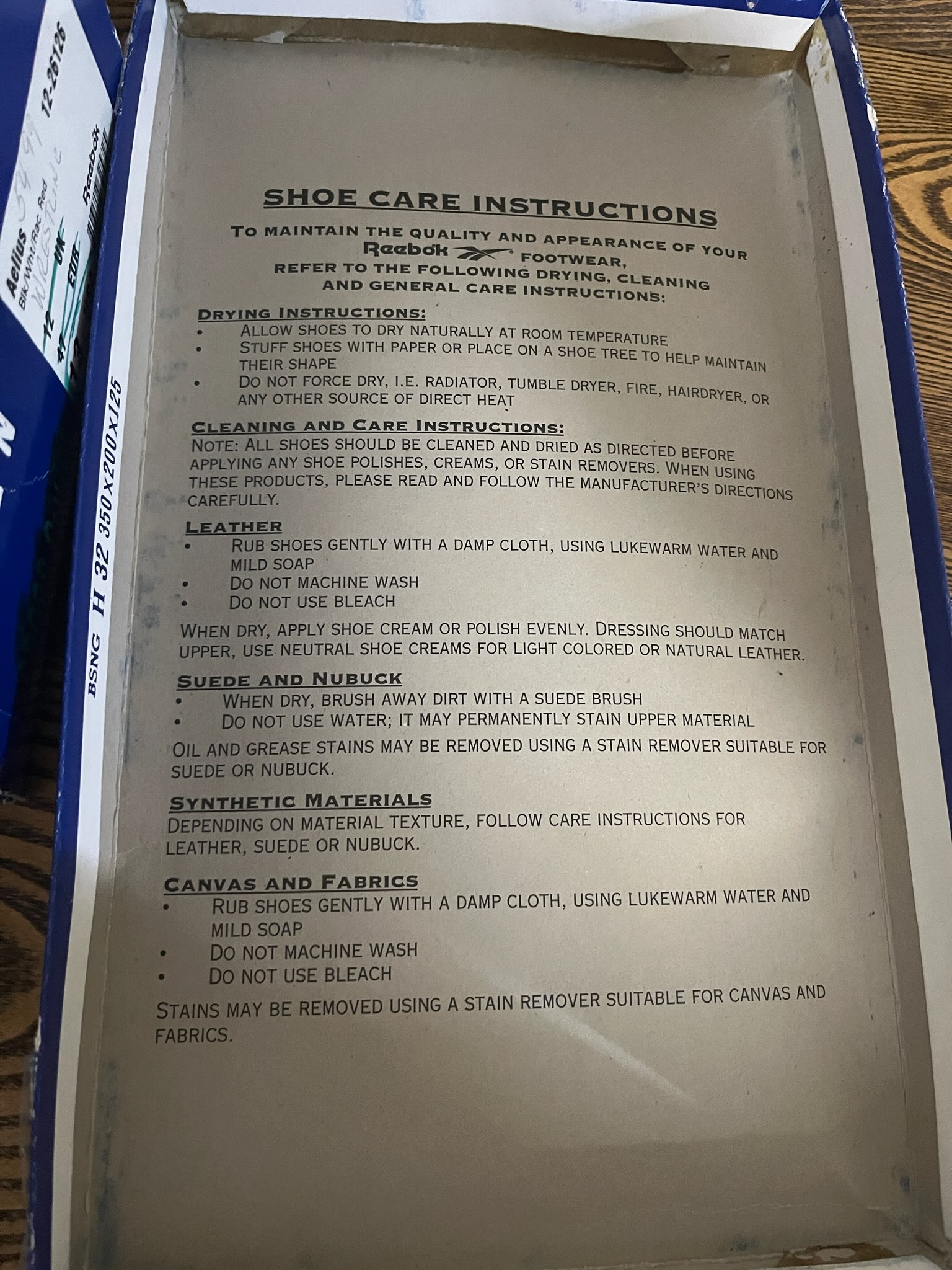 wrestling shoe care instructions