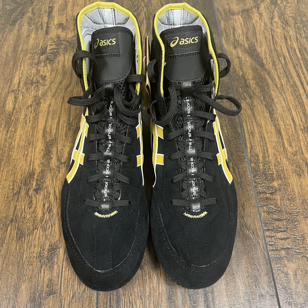 Asics Black & Gold Dan Gable Evo 3 Wrestling Shoes