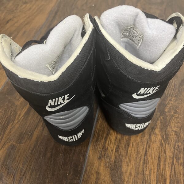 Nike Black, White, and Grey Greco Supreme Wrestling Shoes - Image 4