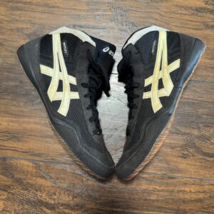 Asics White and Black Original Matflex Wrestling Shoes
