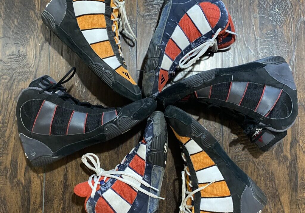3 colors of adidas g response wrestling shoes
